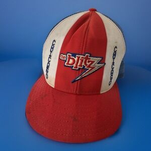 Chicago Blitz USFL Snapback Hat AJD Tag Rare Football Cap Retro Blue 80s Vintage